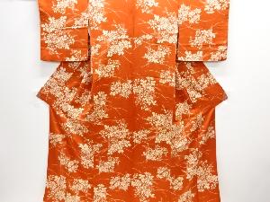 リサイクル　菊に萩模様小紋着物